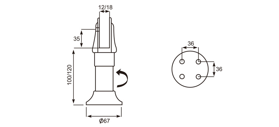  Adjustable Support Leg