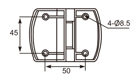 Flat Door Hinge 