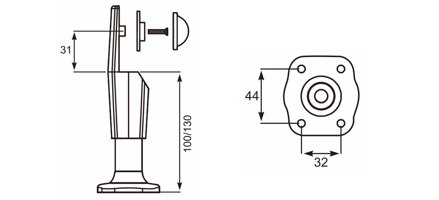  Adjustable Support Leg